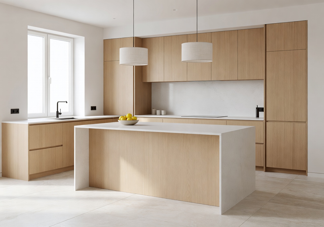 Airy Scandinavian kitchen after a DecorAI AI kitchen makeover