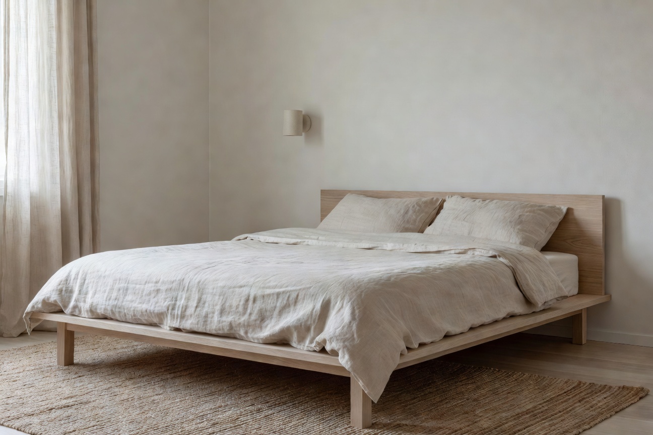 Bedroom interior design generated from a photo using the DecorAI AI home design app