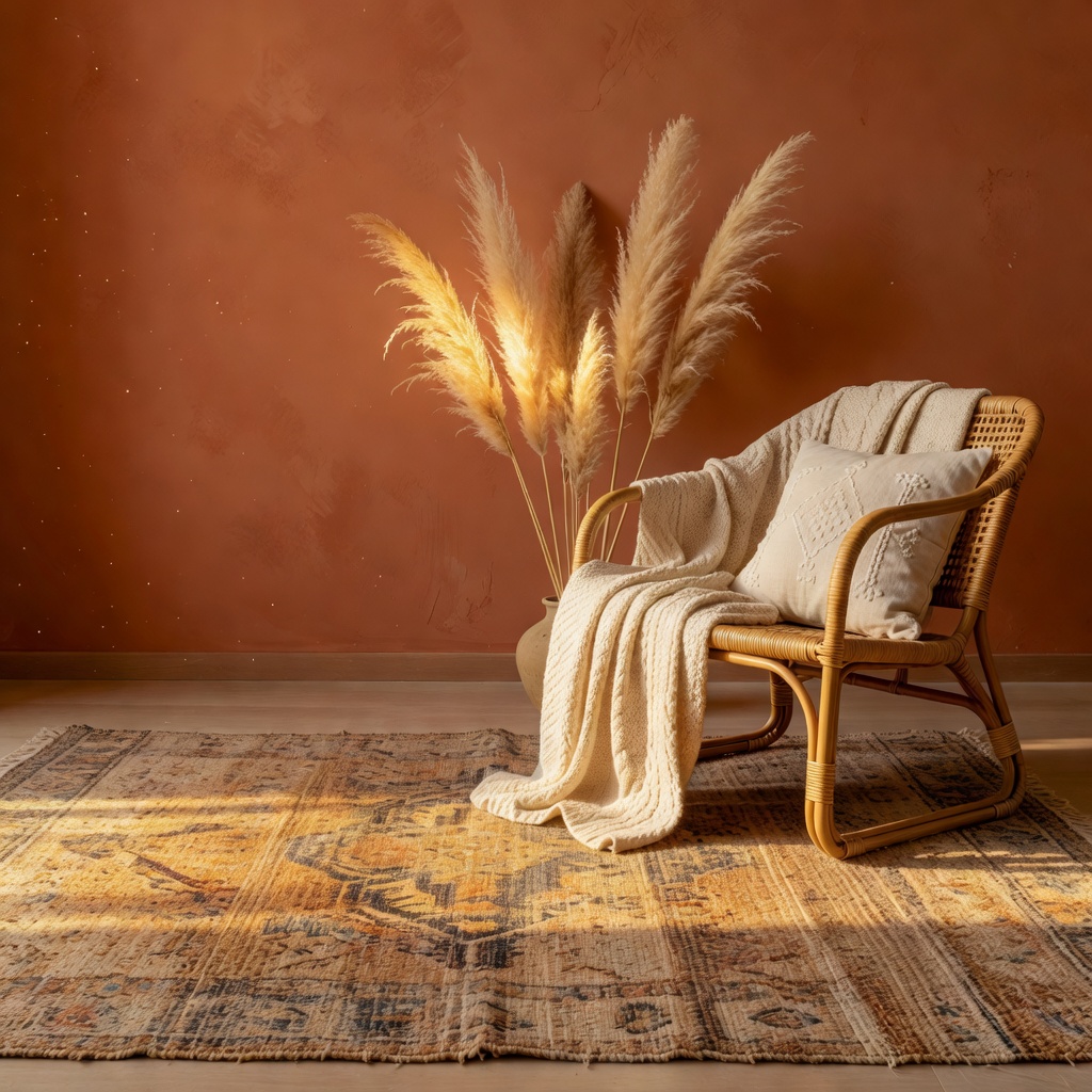 Bohemian boho AI interior design style in DecorAI